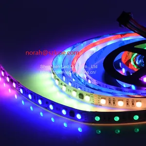 DMX512 Full Color Digital RGB 512 60leds Flexible LED Strip 12V 24V Addressable RGB Flex Dmx512 LED Strip thumbnail-1