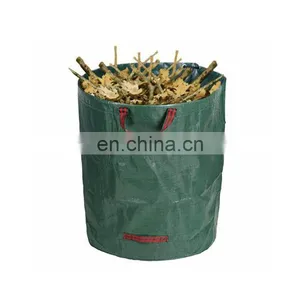 55 Gallon Heavy Duty Green Garden Refuse Bags With Handles for Collecting Leaves thumbnail-1