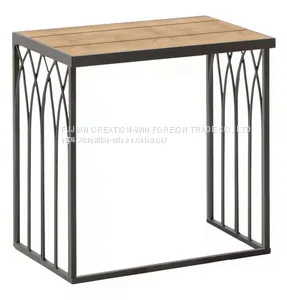 Metal End Table, Modern Side Table, Simple Night Stand thumbnail-1