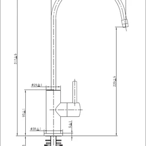 Stainless Steel One Hole Single Handle Filtered Water Faucet Water Taps Kitchen Faucets thumbnail-4