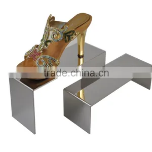 Gold Shoe Display Metal Shoe Riser Stand Shoe Stand Sandal Riser Sandal Display thumbnail-3