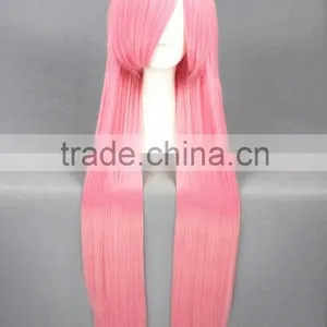 High Quality 100cm Long Straight Kuroko No Basketball Cosplay Hair Wigs Momoi Satsuki Pink Synthetic Anime Wig Party Wig thumbnail-2