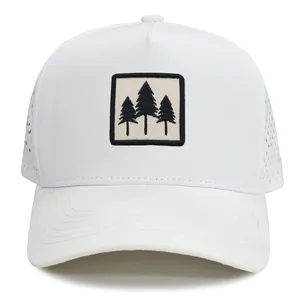 Caps Manufacturer Customized Premium Laser Perforated Sports Hats Waterproof & Quick-drying Camping Hat thumbnail-5