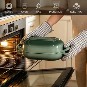 Private Label 2 in 1 Enameled Cast Iron Sourdough Bread Oven thumbnail-4