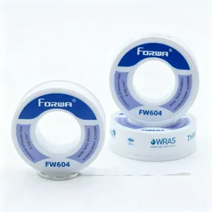 Forwa FW604 Industrial High Density PTFE Injection Molded PVC Thread Seal Gas Pipe Tape 12mm WRAS Waterproof High Temp Plumbing thumbnail-2