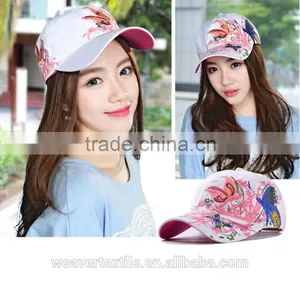 Design Your Own BUTTERFLY FLOWERS Cotton Flat Embroidery Baseball Caps thumbnail-6