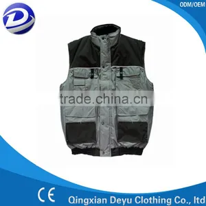 Hottest Multi Pocket Padded Plain Cotton Wholesale Vest thumbnail-1