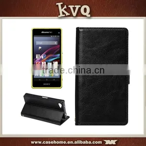 For Sony Xperia Z5 PU Leather Magnetic Flip Case Skin Cover thumbnail-3