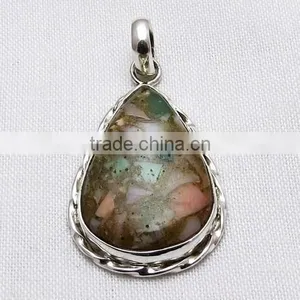 Beautiful Design Fuchsite Pendant, Gemstone Silver Jewelry, Exporter and Wholesaller thumbnail-6
