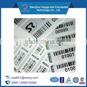 High Security Hot Stamping Hologram Sticker,Hologram With Overprinting,barcode Hologram Sticker thumbnail-1