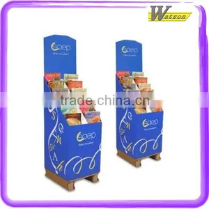 Supermarket Promotion Corrugated Paper Floor Cosmetic Display Bin thumbnail-6