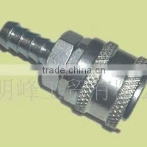 Steel Needle Self-locking Aro Type Coupler 3/8"(10.5*20H)Hose Barb thumbnail-1
