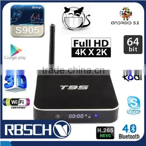Android 5.1 TV BOX T95 Quad Core Amlogic S905 Firmware Android Smart TV BOX thumbnail-1