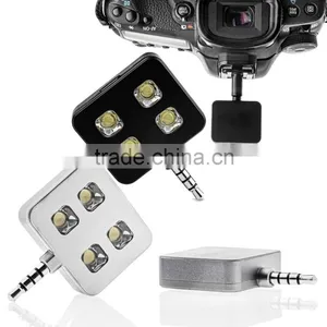 Universal Iblazr RK06 RK-06 Mini Portable LED Selfie Flash Light Adapter for Phone Camera With 4 LED Light thumbnail-2