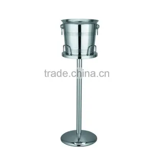 Stainless Steel Ice Bucket With Stand/Large Champagne Ice Bucket for Bar thumbnail-2