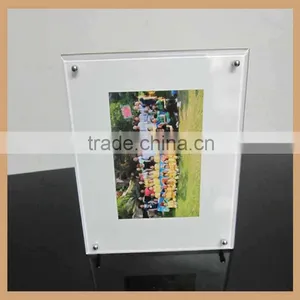 Customized Free Standing Acrylic Photo Frame With Advertising Nails thumbnail-3