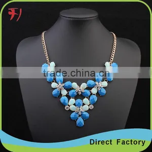 Hot Sales Chunky Women Necklace Moon Pendant Design Sliver Necklace thumbnail-1