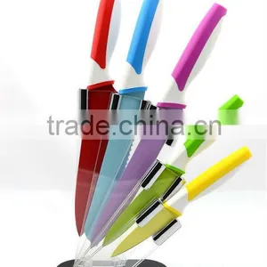 5pcs Non-stick Stainless Steel Color Kitchen Knife Set thumbnail-1