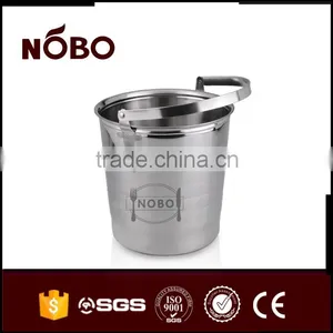 Champagne Stainless Steel Ice Bucket With Portable Handle thumbnail-5
