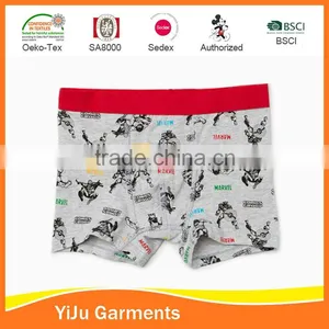 2016 New Design Boy's Basic Best Selling Cotton Spandex Underwear Boxer thumbnail-1