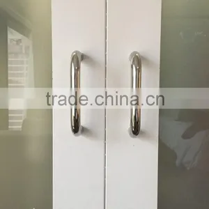 Modern House Design Laminated Glass Swing Closet Solid Wood Door thumbnail-2