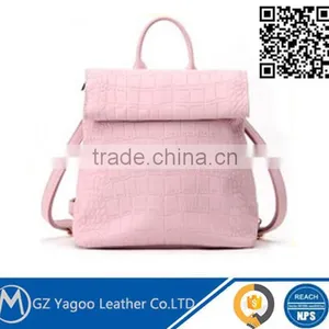 Soft Pink Ladies Travel Backpack Bags thumbnail-1