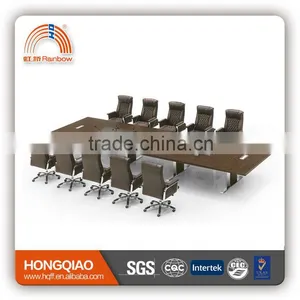 DT-08-1 MDF Meeting Table for 12 Persons Stainless Steel Frame for 6M Conference Tables for Sale Quality Choice thumbnail-1