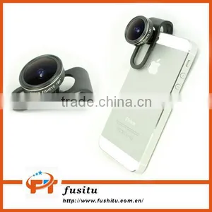 185 Degree Super Fisheye Lens With Clip Clamp For IPhone Samsung Cell Phone Camera Lens thumbnail-1
