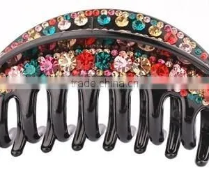 Wholesale Hair Accessories Fashion Crystal Black Crystal Hair Claw thumbnail-1