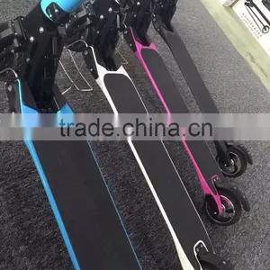 2016 Lightest Carbon Fiber Electric Scooter Small Size Portable Electric Mobility Scooter Hand-Carry Mini 2 Wheels Skateboard thumbnail-3