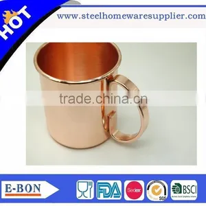 Hot Sale Pure Coper Manufacturer Moscow Mule Copper Solid Mug Quality Choice thumbnail-3