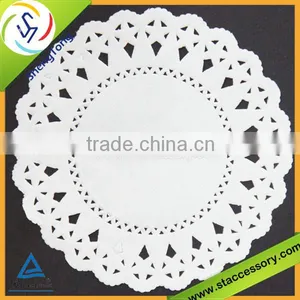 Various Design Disposable Eco-friendly Food Grade Ivory Paper Doilies thumbnail-1