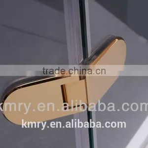 304 Stainless Steel Golden Chrome Luxury Square Hinge Glass Shower Screens&Bath Shower Screens Glass(KD3301) thumbnail-3
