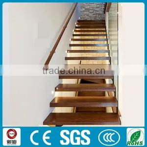 Foshan Wood Tread House Floating Stair thumbnail-1