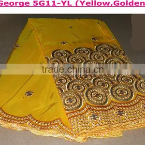 Wholesale Fashion Curious George Fleece Fabric African George Lace Fabric Beaded George Fabric Promotion Sale thumbnail-4