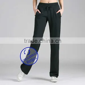 Wholesale Custom 100% Polyester Blank Women Yoga Sweat Pants thumbnail-2