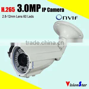POE IP Security Camera 3.0mp Ip66 Weatherproof Bullet Surveillance Digital Video Security Camera thumbnail-1