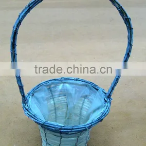 Rattan Handle Flower Basket thumbnail-1