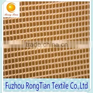 Plain Style White Polyester 200g Stiff Tricot Square Mesh Fabric for Printing thumbnail-3