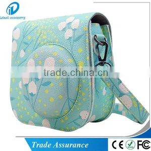 New Hot Sale Flower Style Leather Fujifilm Instax Mini8 Camera Shoulder Bag Case thumbnail-2