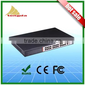 Atongda 10/100/1000Mbps 24 Port 1000M Fiber POE Switch 2 SFP Combo PoE Switch thumbnail-1