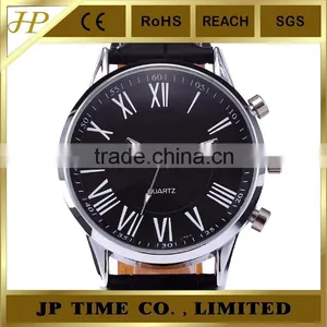 Luxury Black Roma Face Black Leather Water Men's Dress Watch Roma thumbnail-5