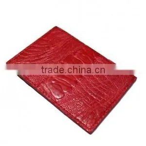 Ostrich Leather Card Clip Wallet SOCW-004 thumbnail-2