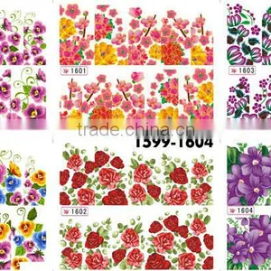 2016 New Beauty Flowers Color Nail Art Sticker Water Transfer thumbnail-4
