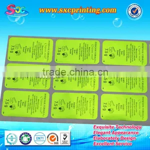 Customized Printing Body Lotion Bottle Label , Labels for Lotion Bottle thumbnail-1