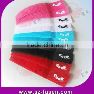 Hot Sale Magic Tape Cable Tie Colorful Hook and Loop Battery Ties With Logo Print thumbnail-2