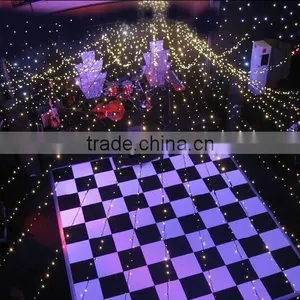 Rental Stage Platform Black White Dance Floor Portable thumbnail-5