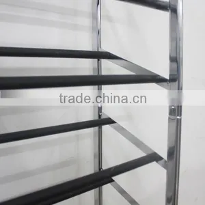 Practical 10 Tiers Shoe Display Rack Anti-slip Moveable Shoes Shelf thumbnail-3