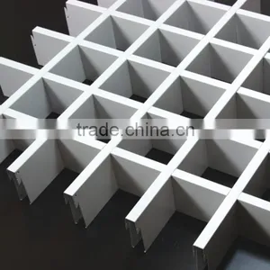 Factory Direct Sale White Aluminum Open Grid Ceiling, T Bar Matching Aluminum Suspended Ceiling Grid for Shopping Halls thumbnail-4