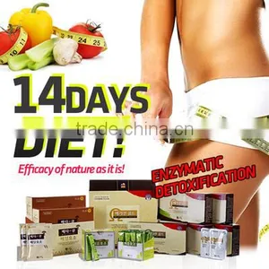 14 Days Diet Program (Megasun Gold+Alpa Greem+Bata Q) / Slimming Weight Loss Food/organic Slimming Tea/herbal Slimming Tea thumbnail-1